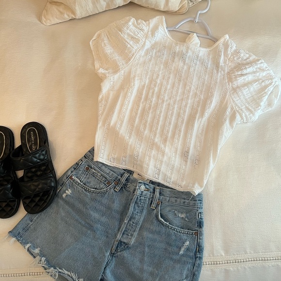 Free people  | open back 2 tie | puff shoulder - Picture 3 of 7